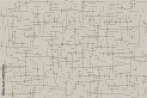 Digital Canvas Rectangle Inverted Texture Template as Detailed Wallpaper - White Elements on Beige Background - Flat Graphic Design