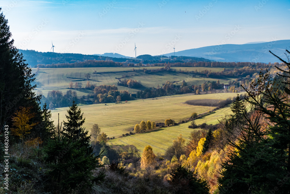 czech countryside landscape in autumn