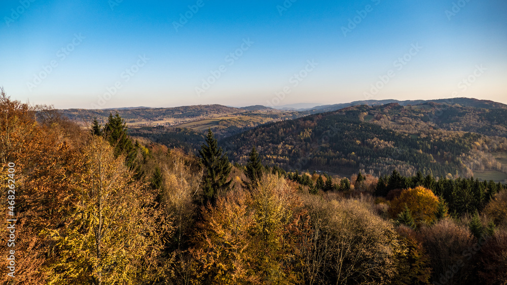 Obraz premium czech countryside landscape in autumn
