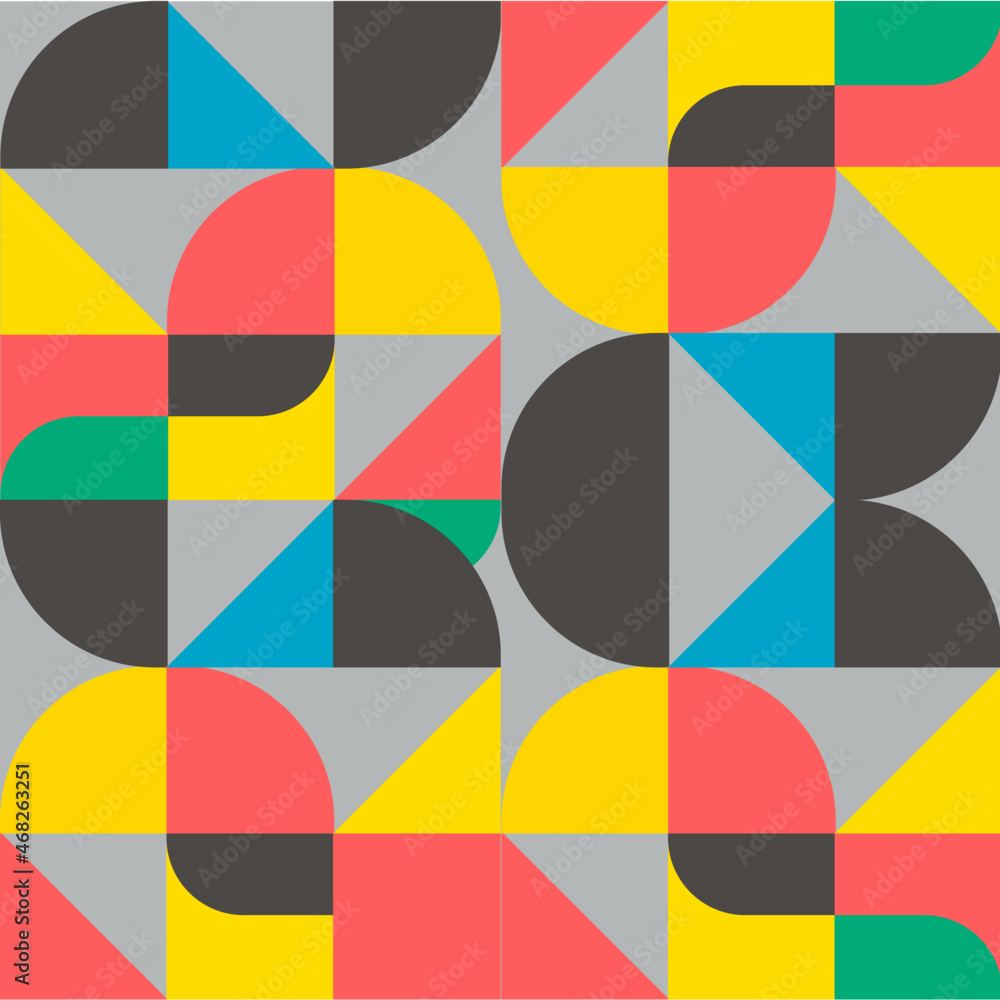 Geometric pattern. Abstract vector pattern design in Scandinavian style for web banner, business presentation, branding package, fabric print, wallpaper