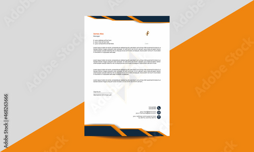 Professional business letterhead template design