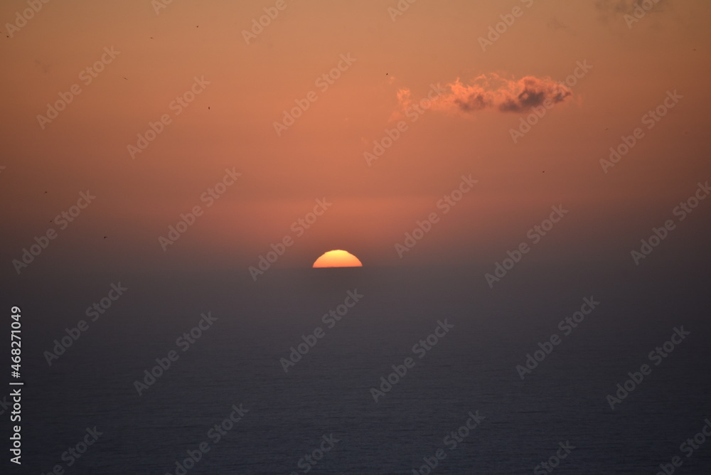 Sunset in the Mediterranean Sea