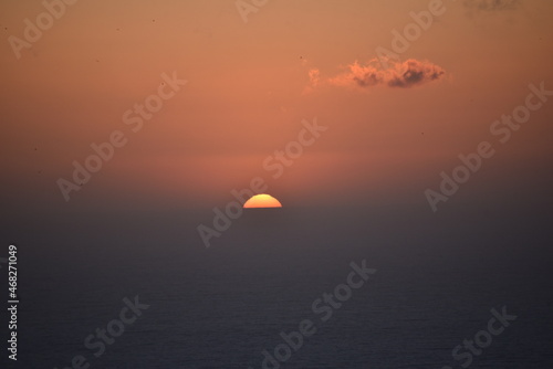 Sunset in the Mediterranean Sea