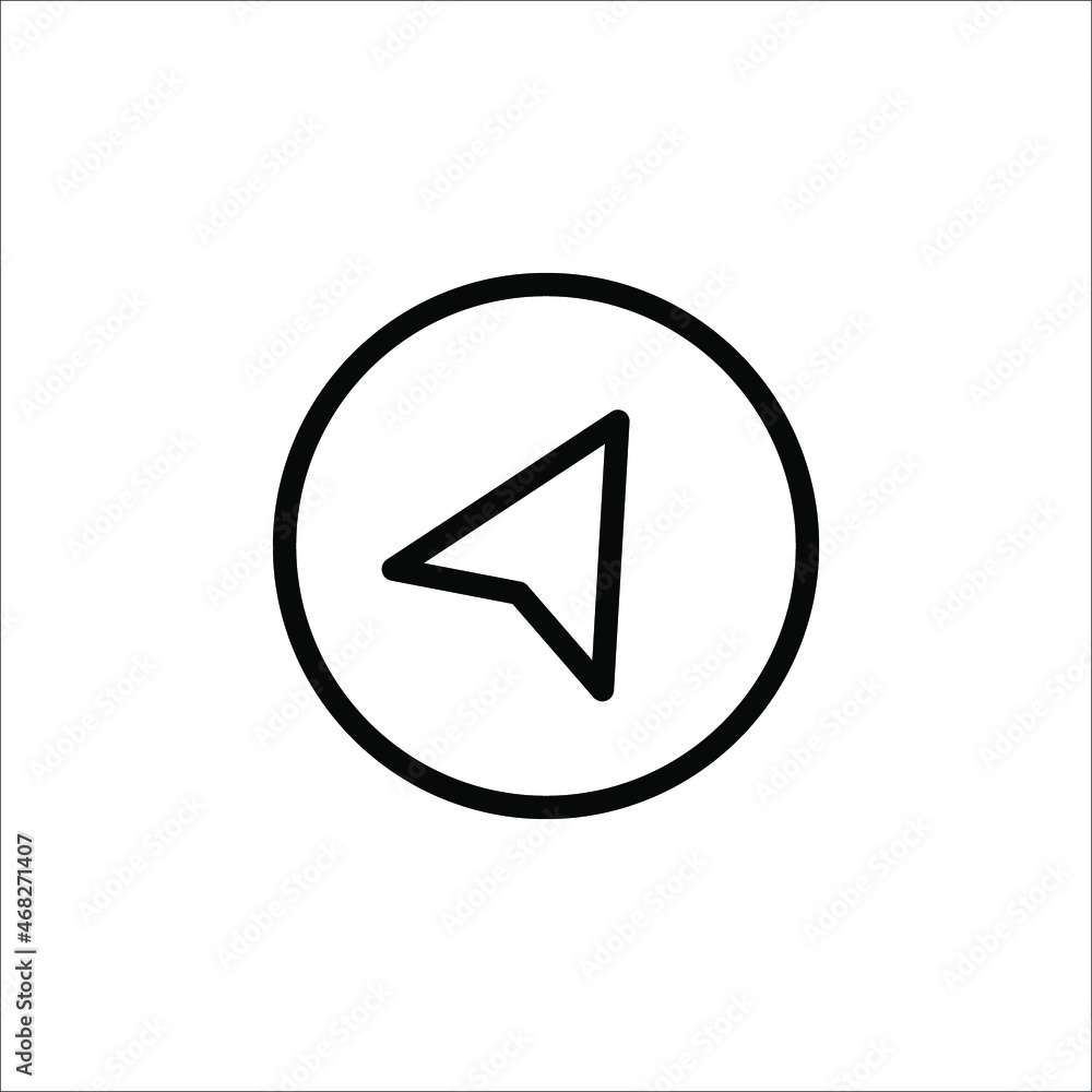 Navigation icon. simple vector illustration. eps 10 Navigation icon. simple vector illustration. eps 10