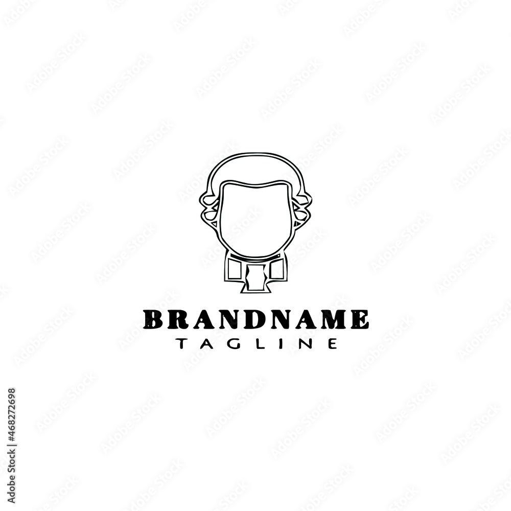 composer logo cartoon icon design template black isolated vector illustration composer logo cartoon icon design template black isolated vector illustration