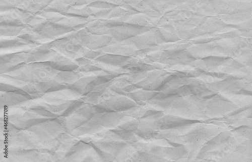 crumpled cream paper background texture. Paper craft