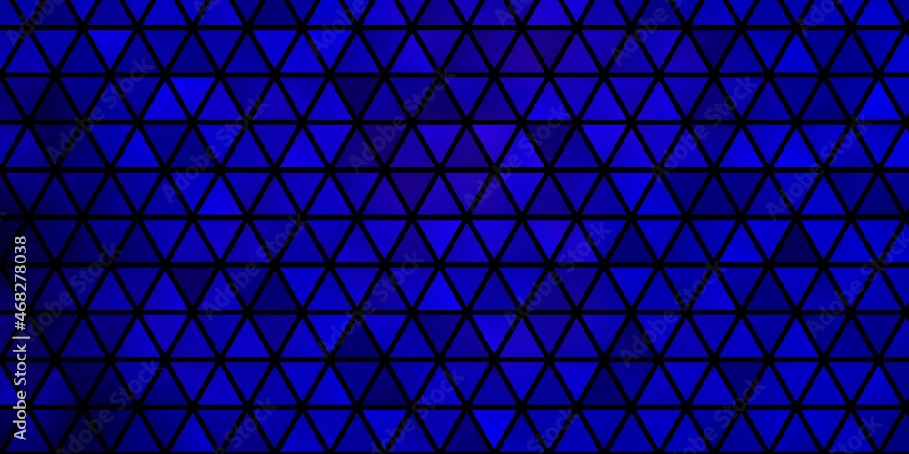 Dark BLUE vector pattern with polygonal style. Dark BLUE vector pattern with polygonal style.