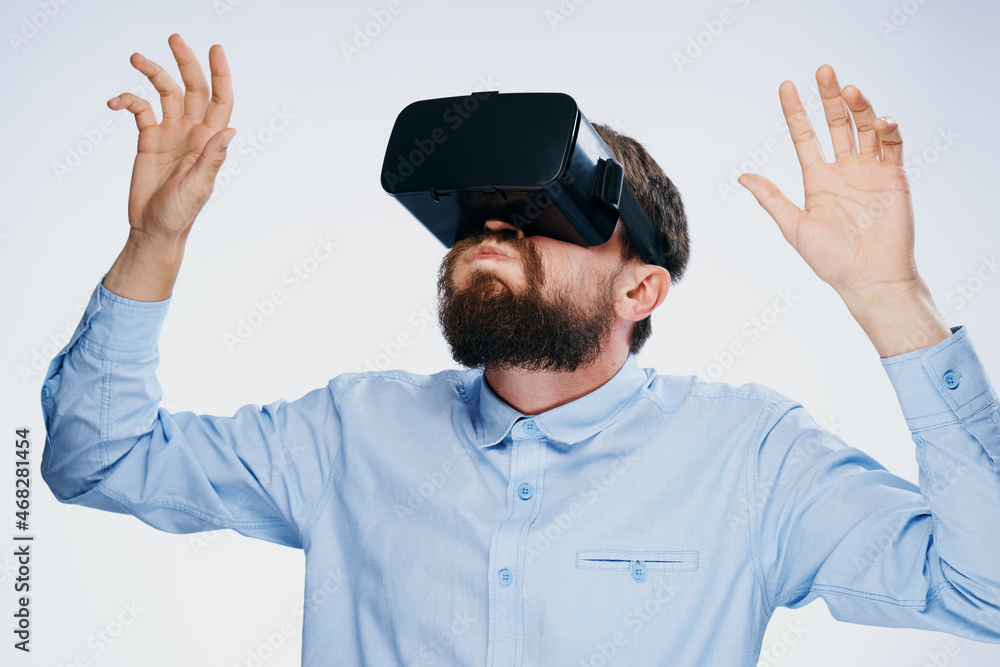 man manager technology glasses virtual reality entertainment man manager technology glasses virtual reality entertainment