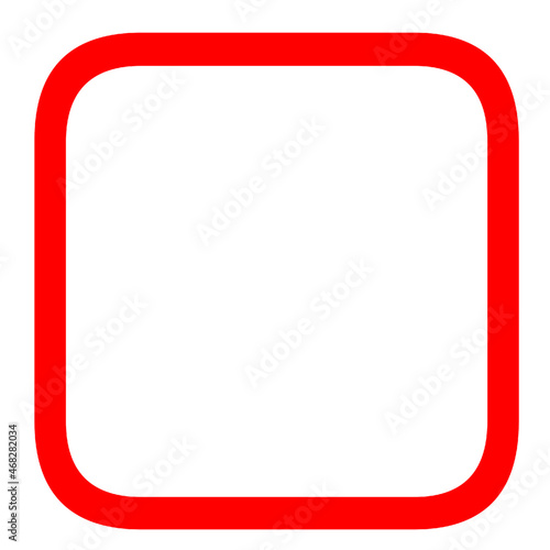 Shape square red box
