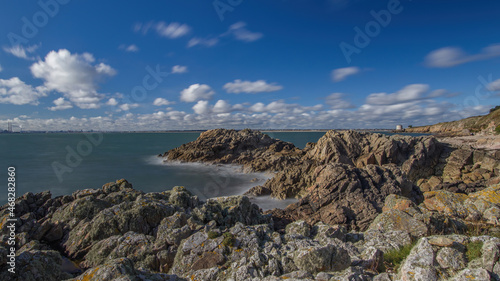 The Peninsula of Howth Head, Seashore of cliffs, bays and rocks landscape, Dublin, Ireland