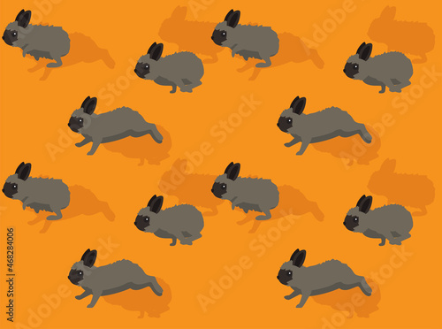 Rabbit Cartoon Jersey Wooly Seamless Wallpaper Background