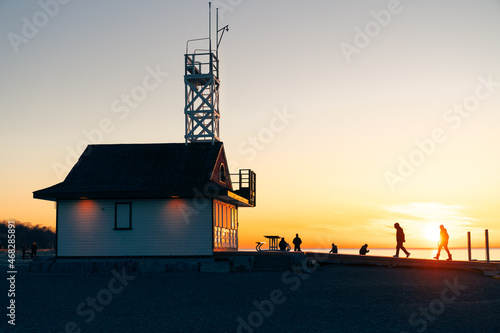 Photography Early morning activity at Leuty Beach, Toronto
