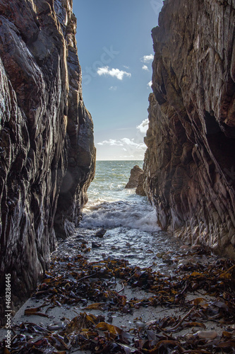 The Peninsula of Howth Head, Seashore of cliffs, bays and rocks landscape, Dublin, Ireland