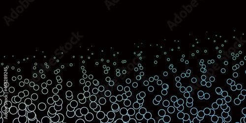 Dark Blue, Green vector background with circles.