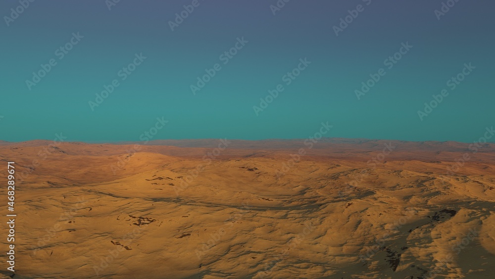 Fototapeta premium a computer-generated surface, a fantasy world 3d render