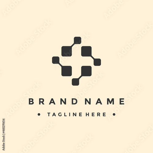 Plus, Positive or Increase Logo Vector, Sign and Symbol for Design, Presentation, Website or Apps Elements.