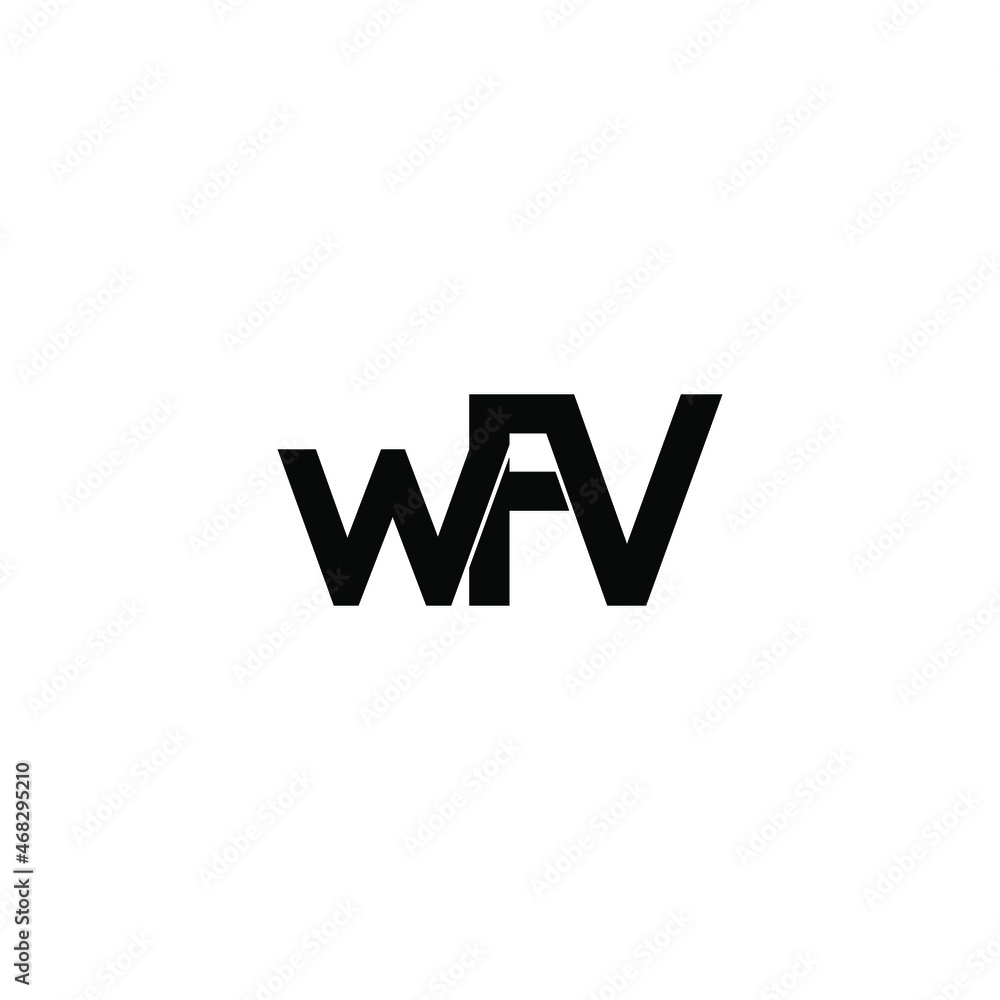 wfv initial letter monogram logo design wfv initial letter monogram logo design