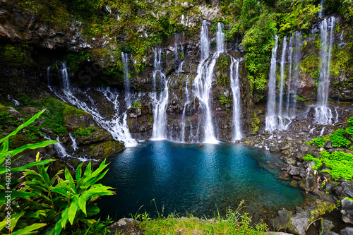 Waterfall of Grand Galet  Langevin  Reunion Island