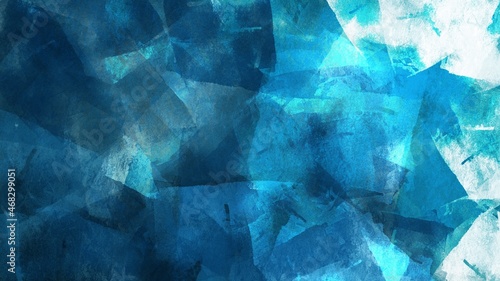 Abstract background painting art with blue ice paint brush for black friday poster, banner, website, card background