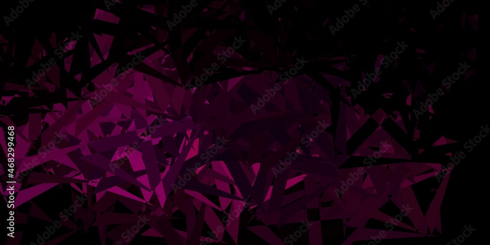 Dark pink vector background with triangles. Dark pink vector background with triangles.