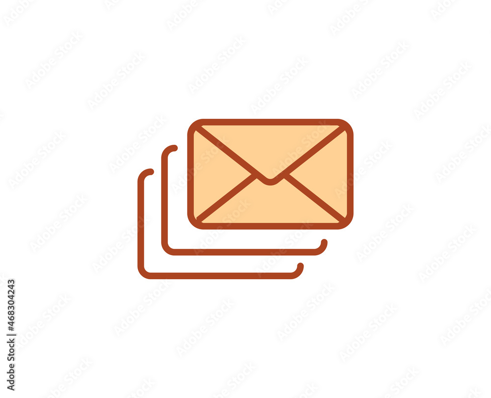 Mail flat icon. Thin line signs for design logo, visit card, etc. Single high-quality outline symbol for web design or mobile app. Marketing outline pictogram. Mail flat icon. Thin line signs for design logo, visit card, etc. Single high-quality outline symbol for web design or mobile app. Marketing outline pictogram.