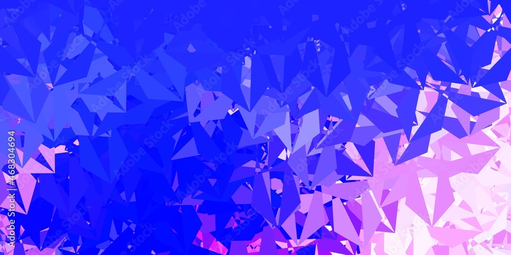Light pink, blue vector abstract triangle backdrop. Light pink, blue vector abstract triangle backdrop.
