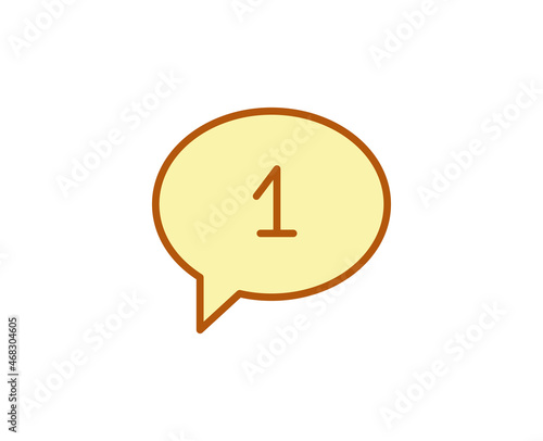 Message premium line icon. Simple high quality pictogram. Modern outline style icons. Stroke vector illustration on a white background. 