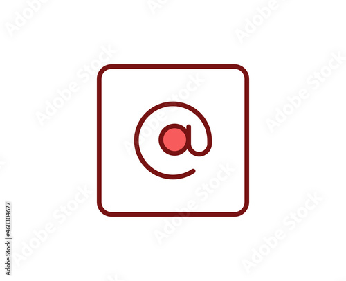 E-mail premium line icon. Simple high quality pictogram. Modern outline style icons. Stroke vector illustration on a white background. 
