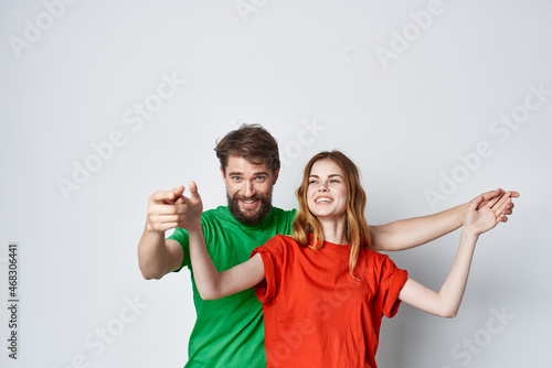 a young couple communication fun together friendship studio lifestyle