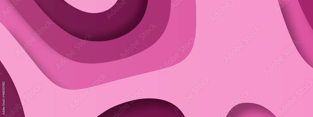  Papercut Pink background | abstract background| Papercut pattern template, Abstract light blue realistic papercut decoration textured with wavy layers. Topography map concept smooth origami paper cut