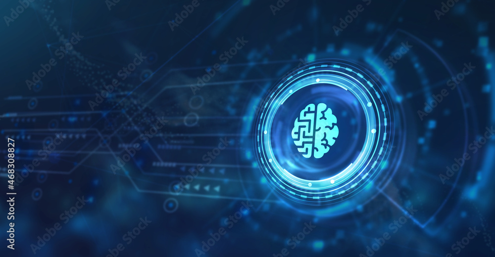 Internet, business, Technology and network concept. Artificial intelligence (AI), machine learning and modern computer technologies concepts. 3d illustration. Internet, business, Technology and network concept. Artificial intelligence (AI), machine learning and modern computer technologies concepts. 3d illustration.