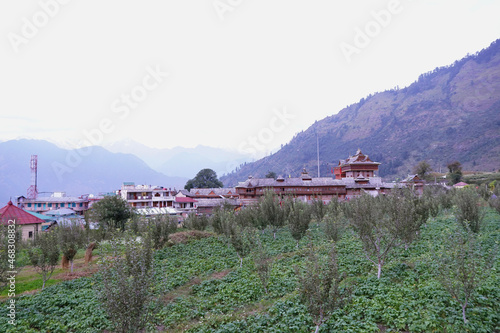 Shri Bhima Kali Temple, Sarahan, Himachal Pradesh, India. Dedicated to the mother goddess Bhimakali, presiding deity of the rulers of former Bushahr State photo