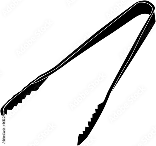 シンプルなトングのシルエット素材