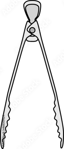 正面にあるトングのイラスト