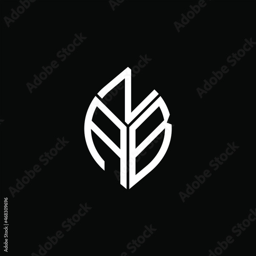 NAB letter logo creative design. NAB unique design, ZAB letter logo creative design. ZAB unique design

