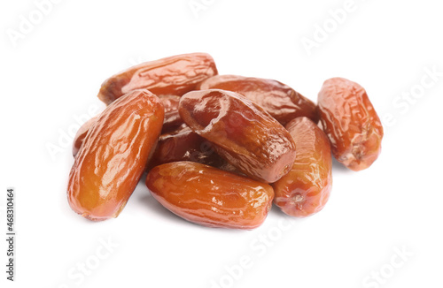 Wallpaper Mural Heap of tasty sweet dried dates on white background Torontodigital.ca