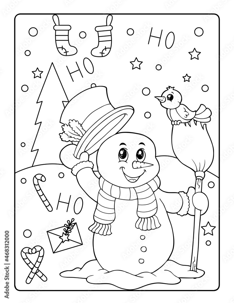 Christmas Coloring Pages for Kids, Winter Coloring Pages for Kids ...