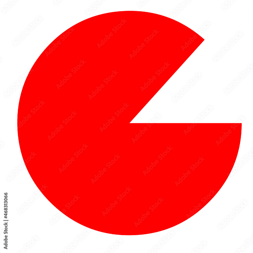 circle pie quarter shape abstract frame circle pie quarter shape abstract frame