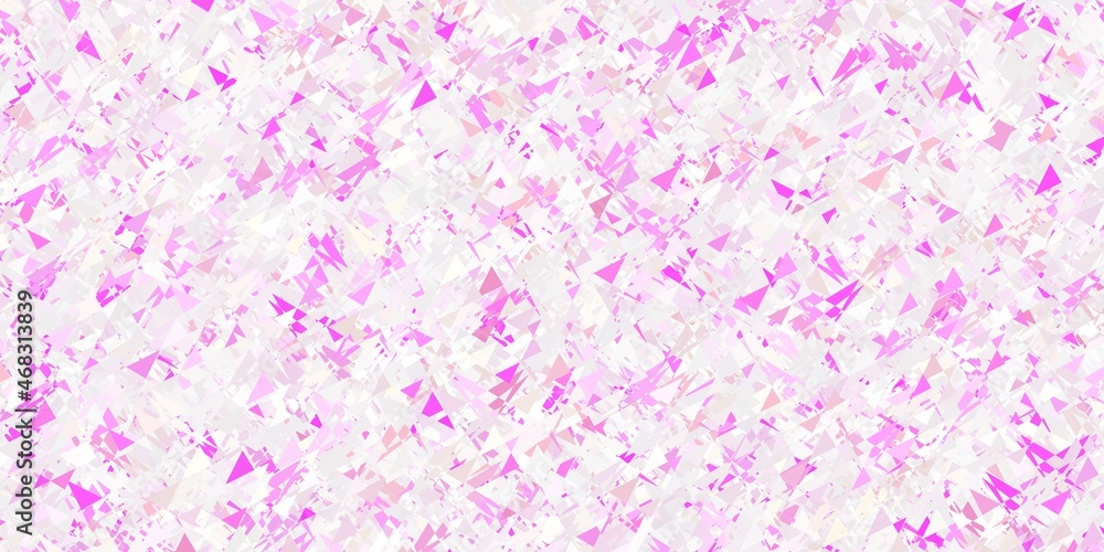 Light Pink vector backdrop with lines, triangles. Light Pink vector backdrop with lines, triangles.