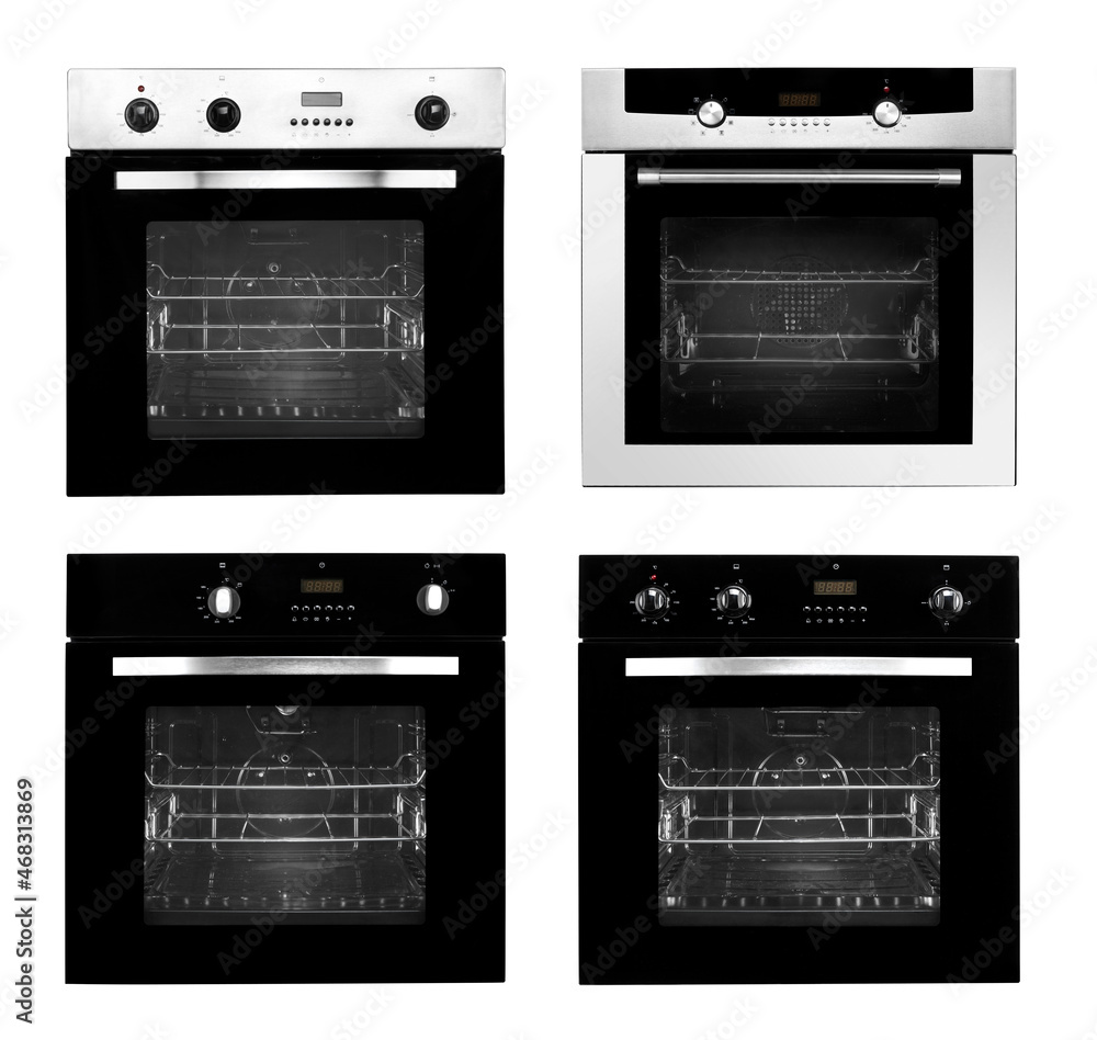 Obraz premium collection Kitchen oven on white background