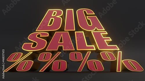 Background for Black Friday, Cyber Monday, holiday discounts and  season of big sales. The phrase 