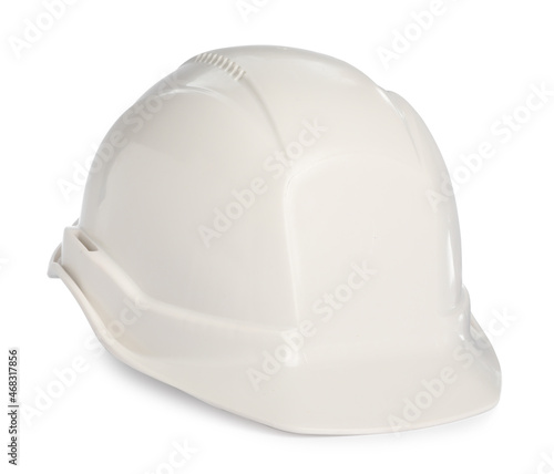 Hard hat isolated on white. Safety equipment