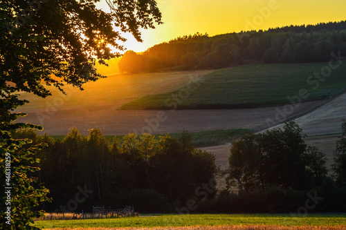 sunrise over lake