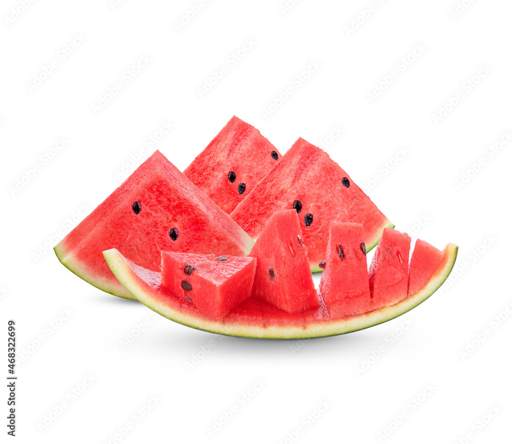 watermelon slice isolated on white background watermelon slice isolated on white background