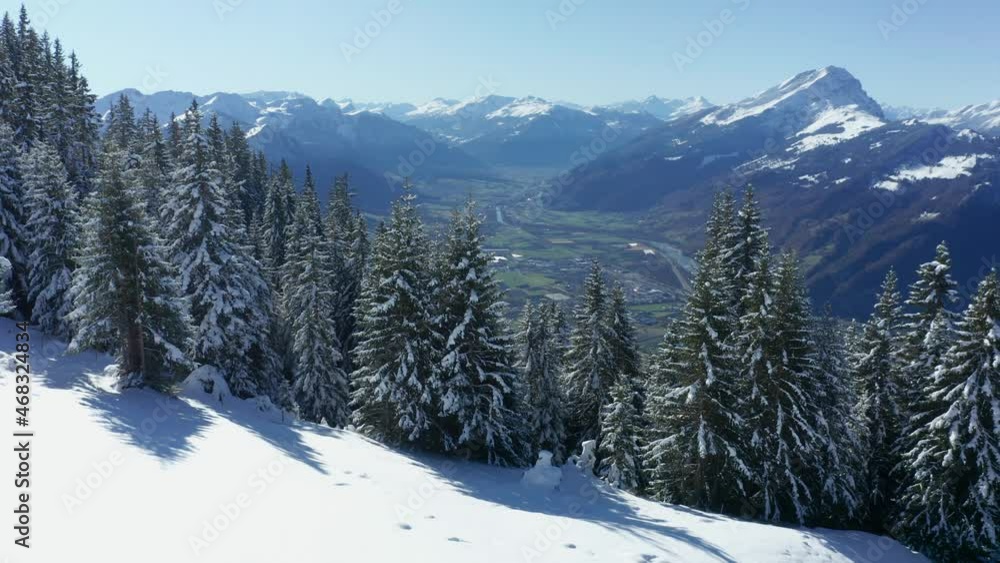 a snowy winter mountain landscape in switzerland a snowy winter mountain landscape in switzerland