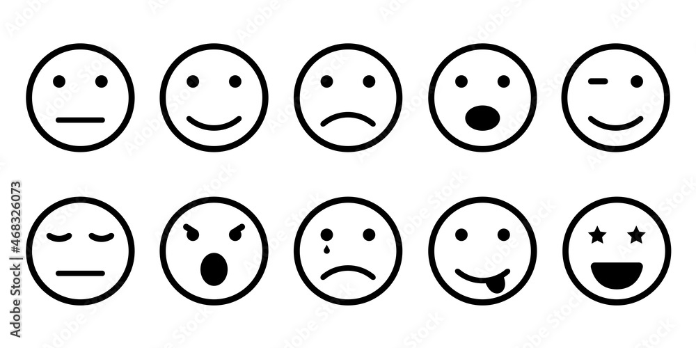 Face smile icon. Face smile icon.