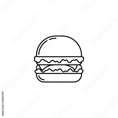 burger icon design template vector isolated illustration