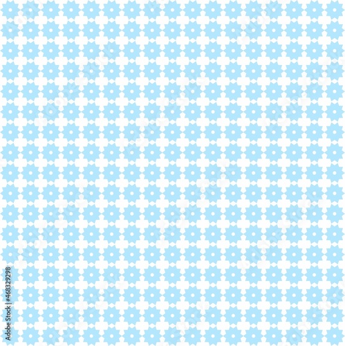 seamless pattern with blue flowers