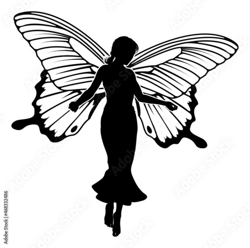 A Fairy in Silhouette With ...