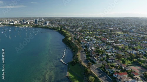 Wallpaper Mural Aerial video of Geelong city centre in Victoria, Australia Torontodigital.ca